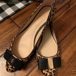 Brand new Kate spade cheetah fur flats